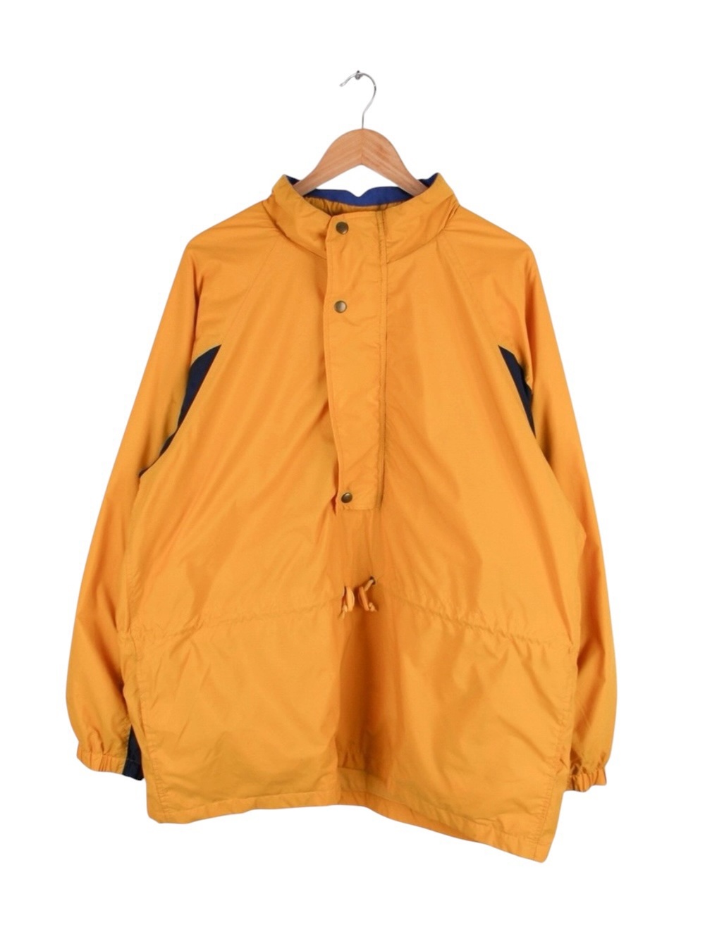 Vintage‎ GAP Yellow Blue Anorak Pullover Jacket Men's XL 90s Outdoor Retro